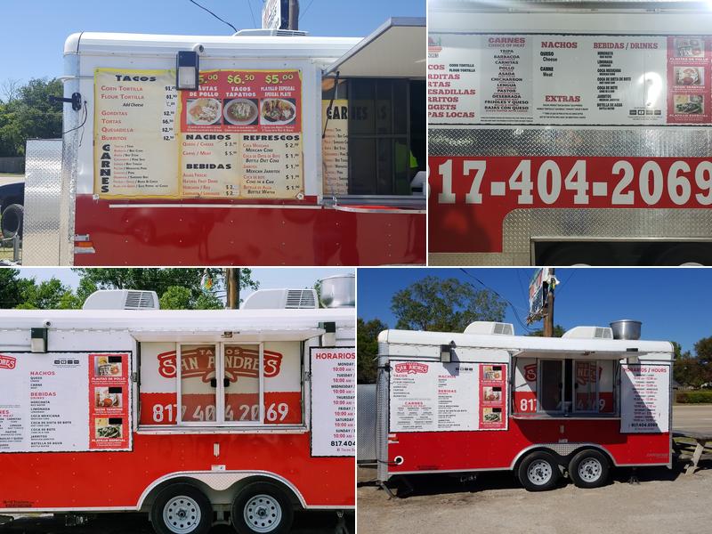 Taco san andres Menu