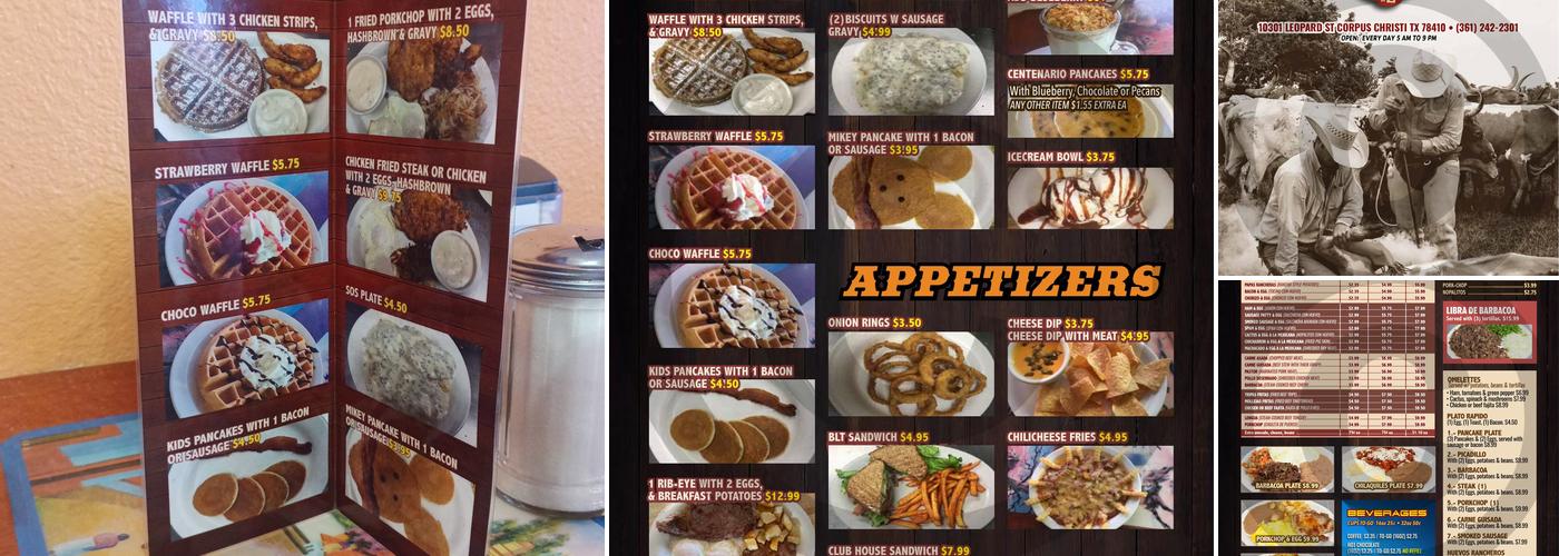 Taqueria El Centenario 2 Menu