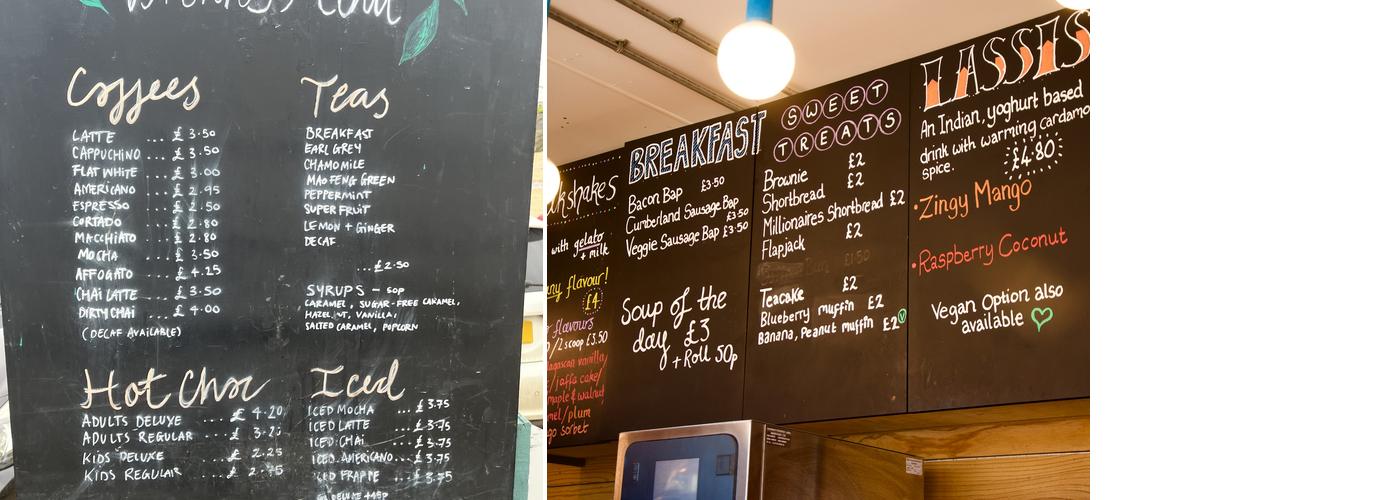 Beach Box Polzeath Menu