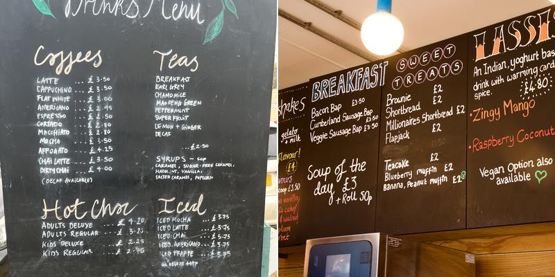 Beach Box Polzeath Menu