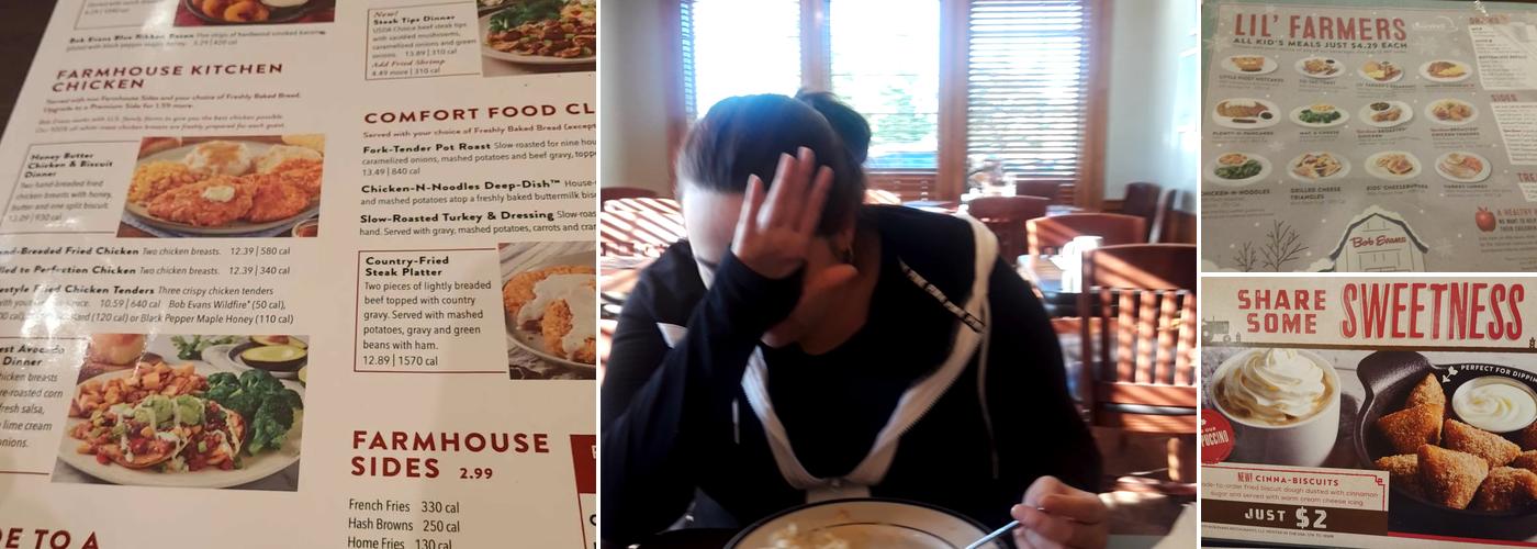 Bob Evans Menu