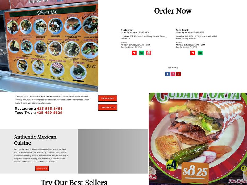 La Costa Taqueria #1 Menu