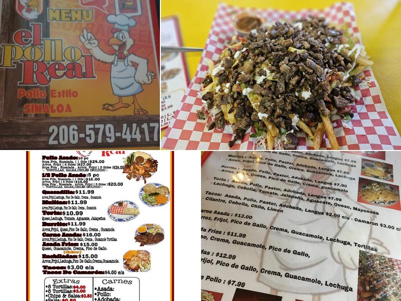 El Pollo Real Menu