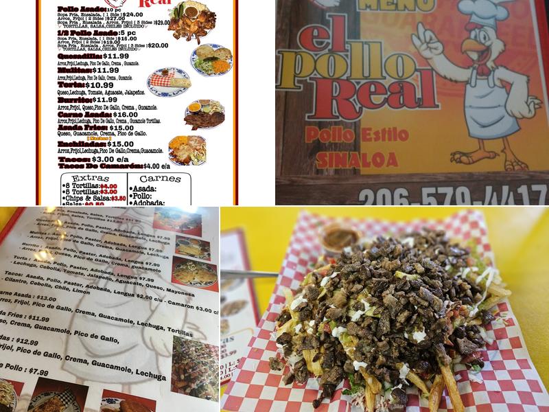 El Pollo Real Menu