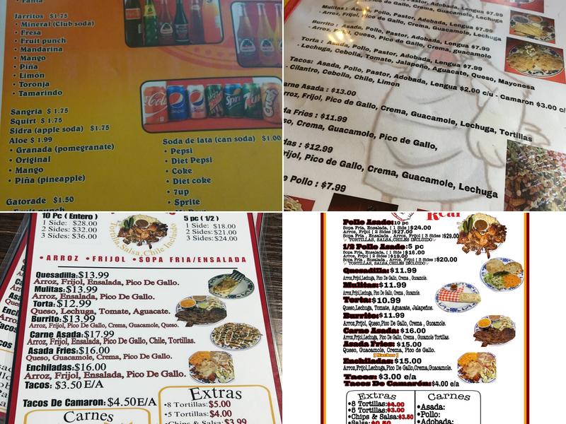 El Pollo Real #1 Llc Menu