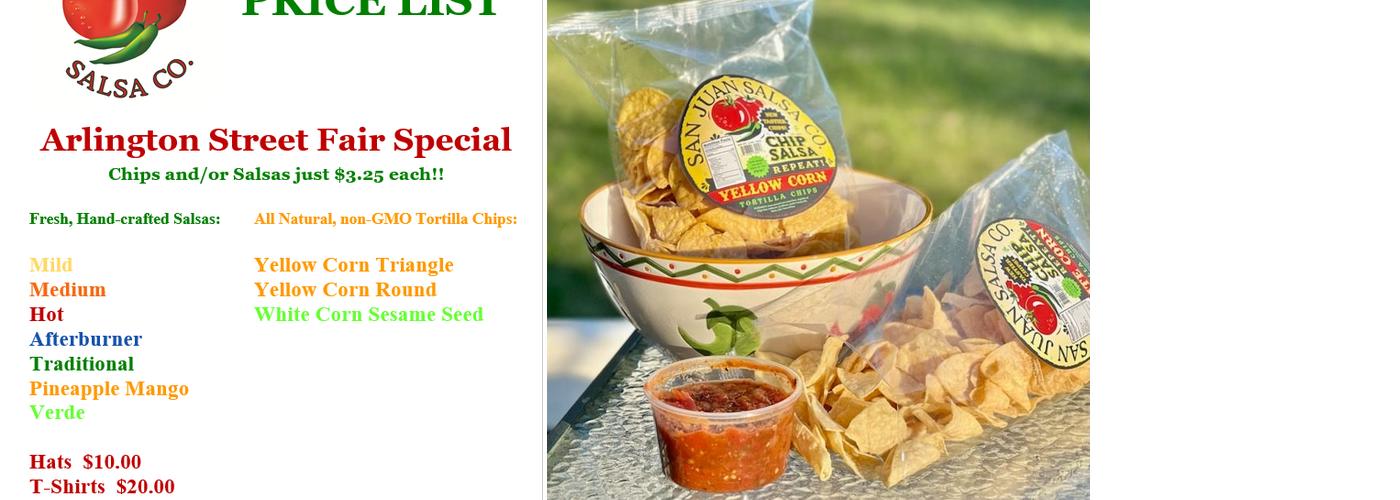 San Juan Salsa Co Menu