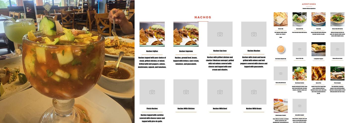 DON RAMON WEST BEND WI Menu