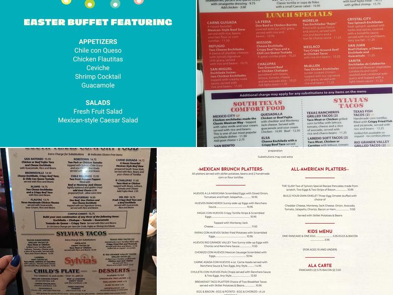 Sylvia's Enchilada Kitchen Menu