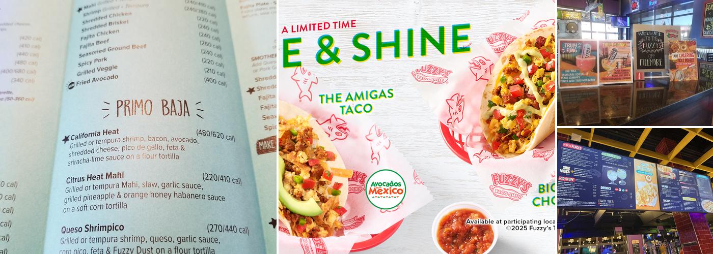 Fuzzy's Taco Shop Menu