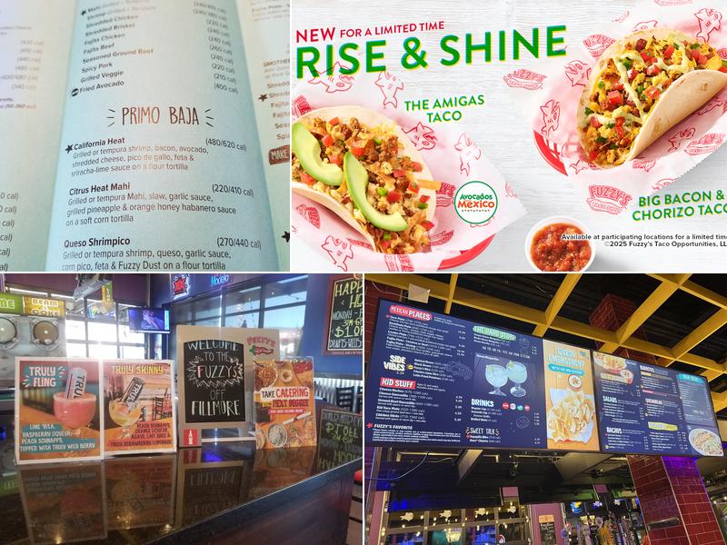 Fuzzy's Taco Shop Menu