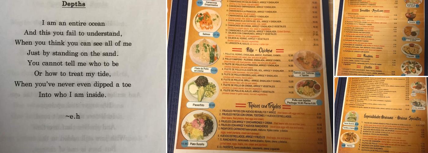 La Costa Del Sol Menu