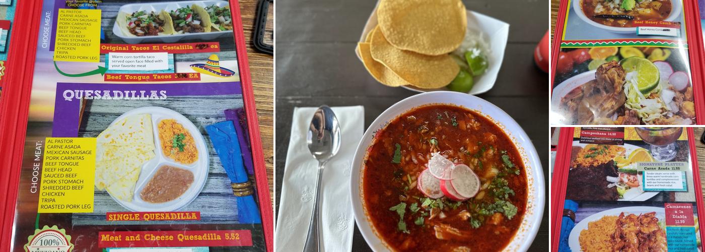 Tacos El Costalilla Menu