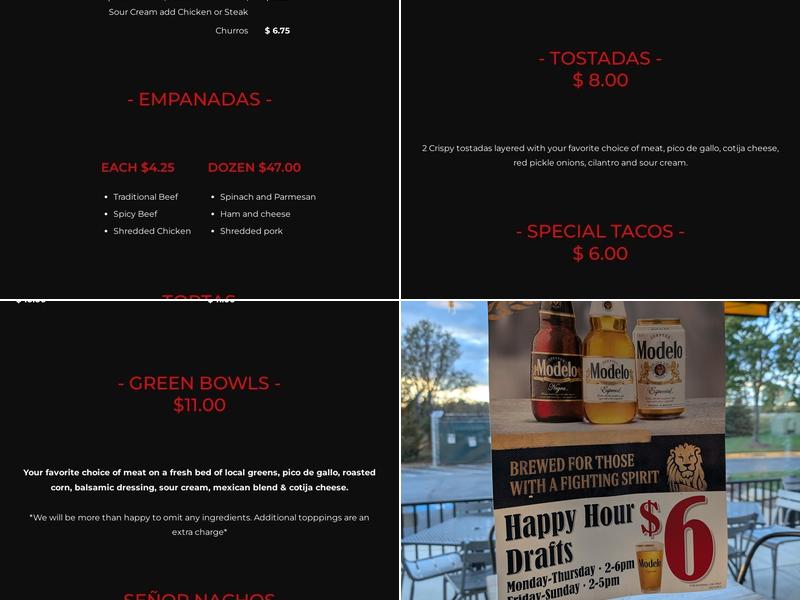 Señor Ramon Taqueria Menu