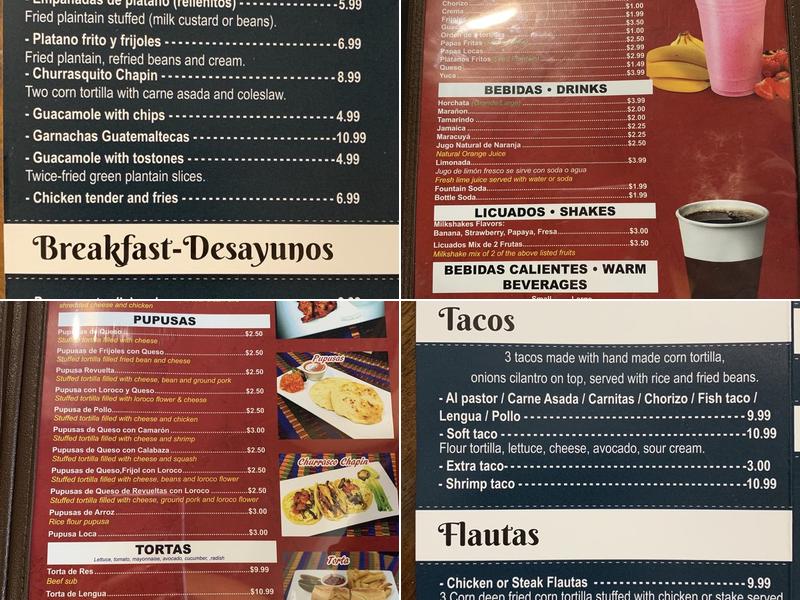 Brito latin market Menu