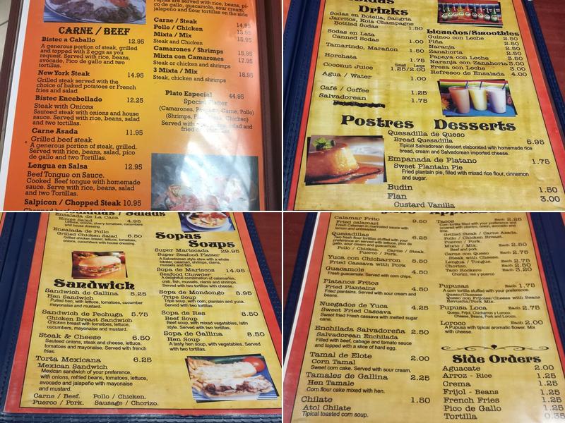 Glenmont Tipicos El Encanto Menu