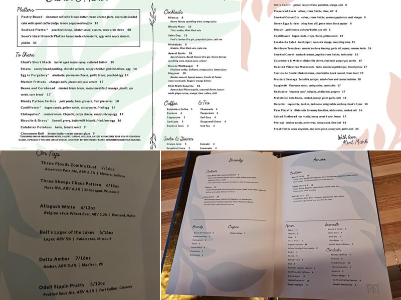 Mint Mark Menu