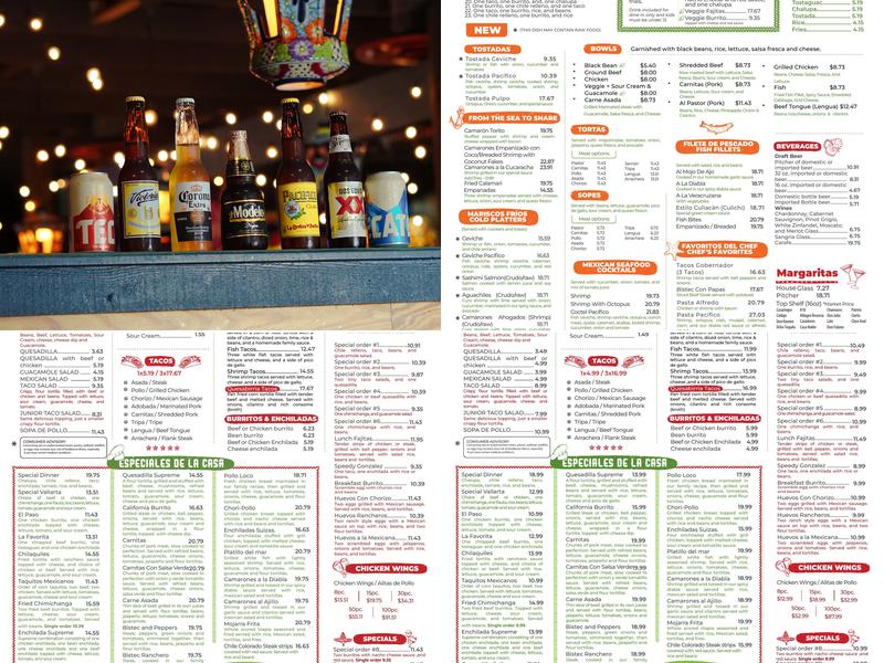 La Nopalera Julington Creek Menu