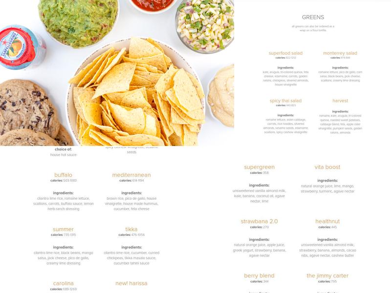 Currito Menu