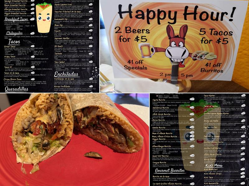 Burrito House Menu