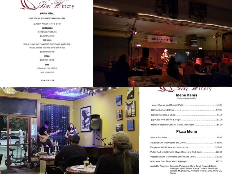 Port Gardner Bay Winery Menu