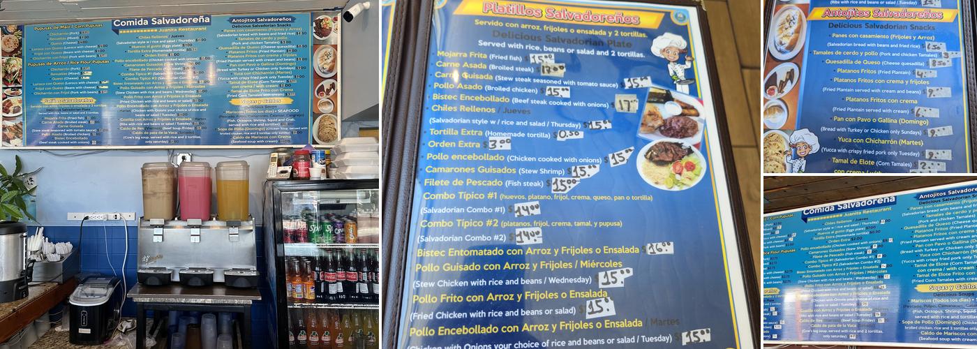 Juanita Restaurant Menu