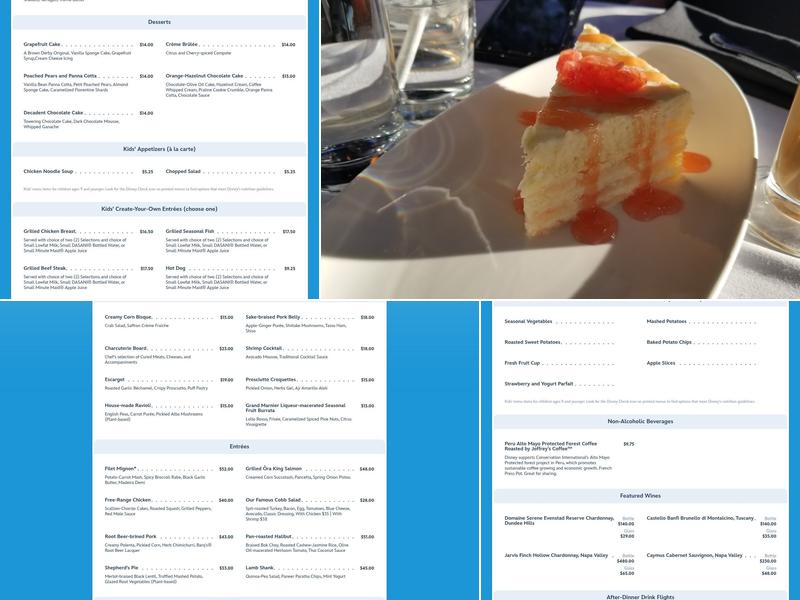 The Hollywood Brown Derby Menu