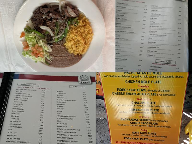 Drop Zone Cafe &bar Menu