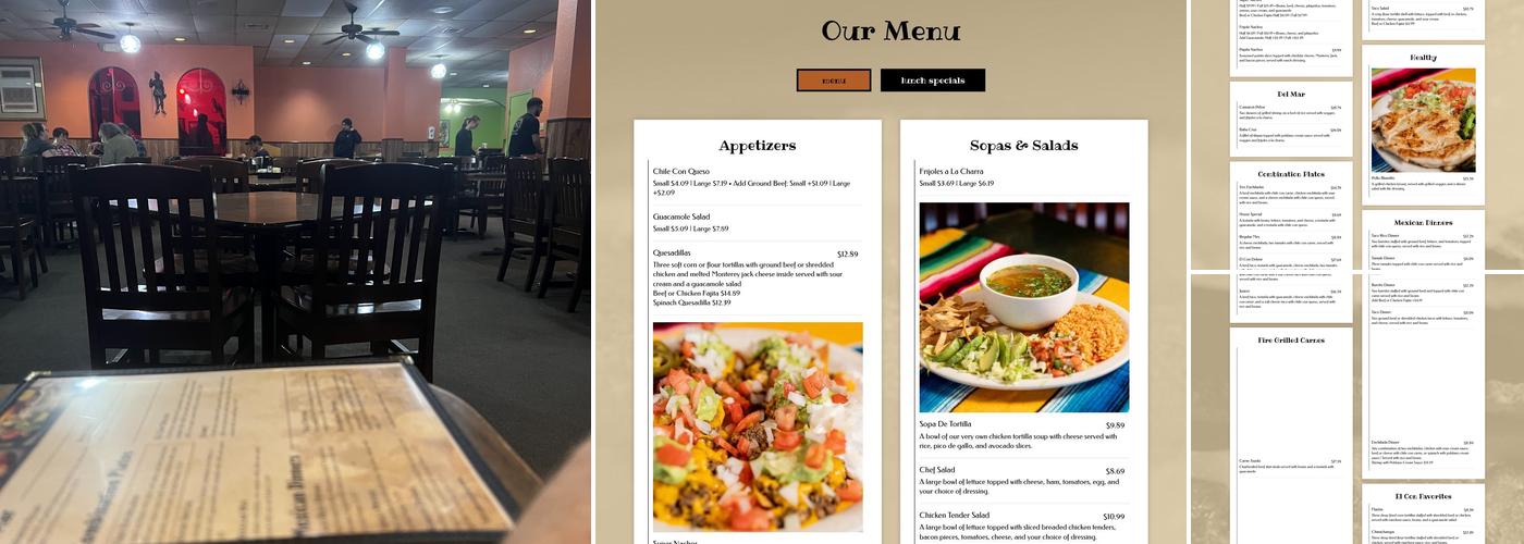 El Conquistador Menu