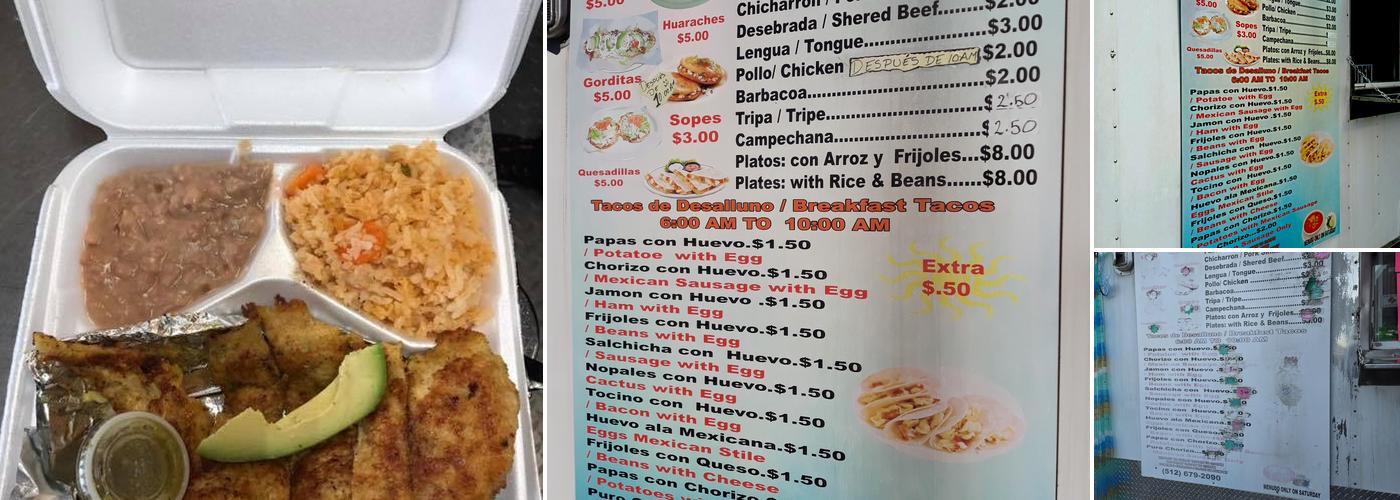 Taqueria Las Palmas Menu