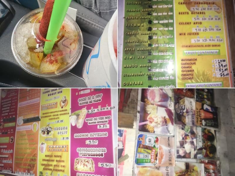 F & F Fruit Cups Menu