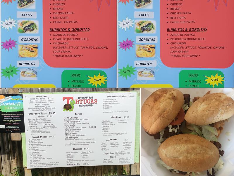 Las Tortugas Menu