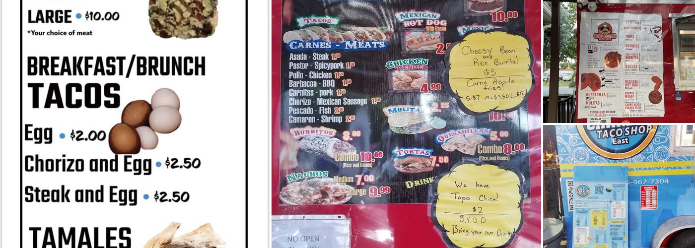 Cheap Charlie's Taco Shop Menu