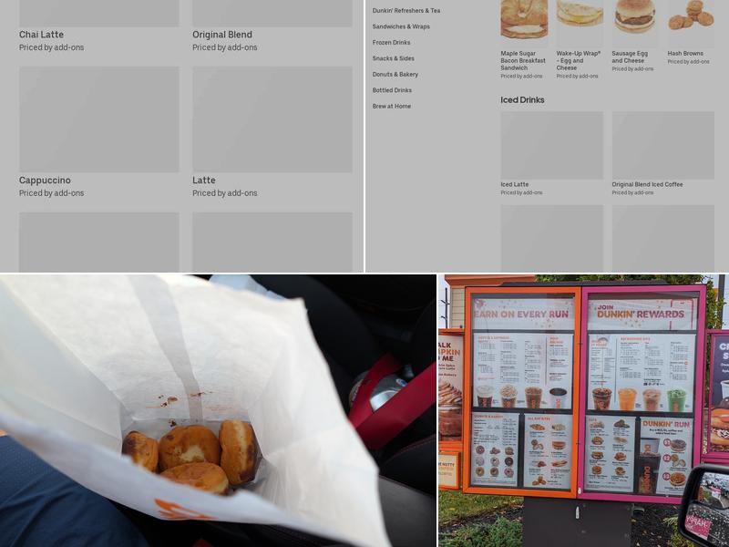 Dunkin' Menu