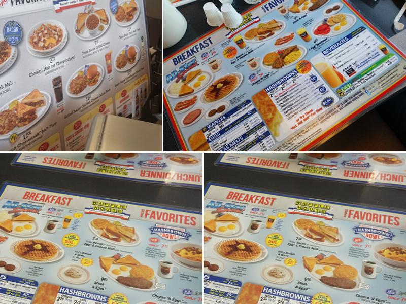 Waffle House Menu