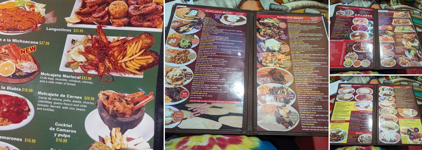 El Maguey Menu