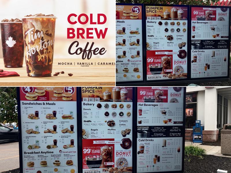 Tim Hortons Menu