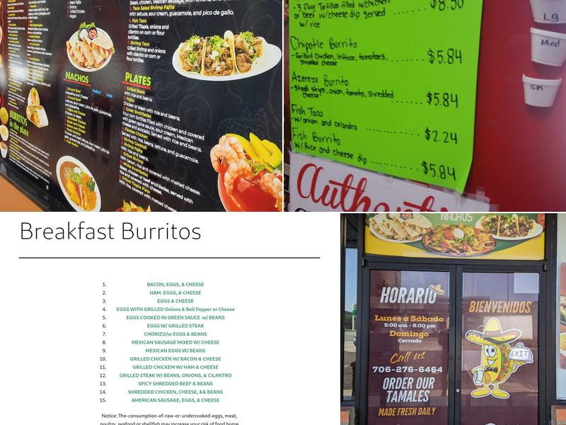 El Burrito Menu