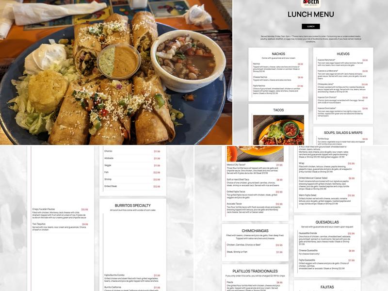 Papas & Beer Hwy 81 Menu