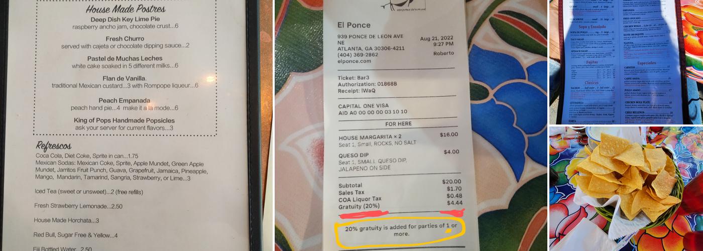 El Ponce Menu
