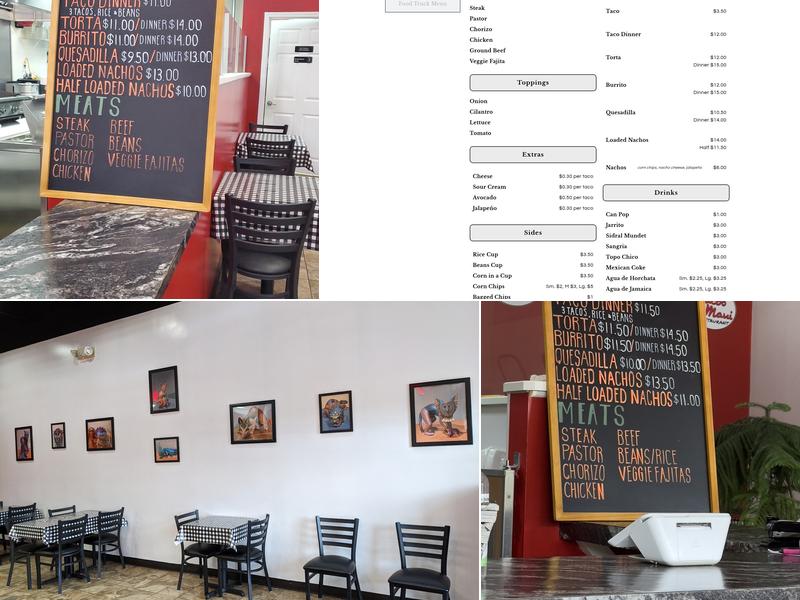 Tacos Maui Menu
