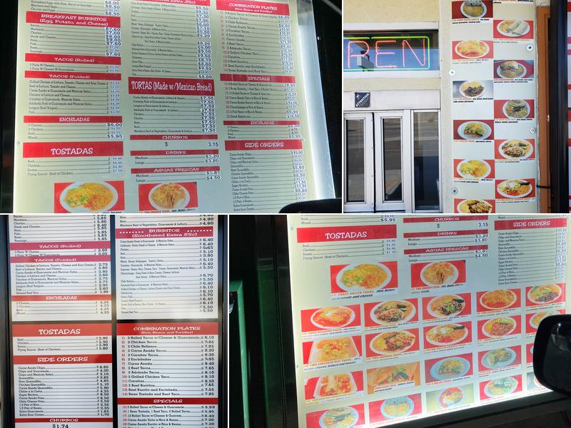 Los Carnales (29th St) Menu