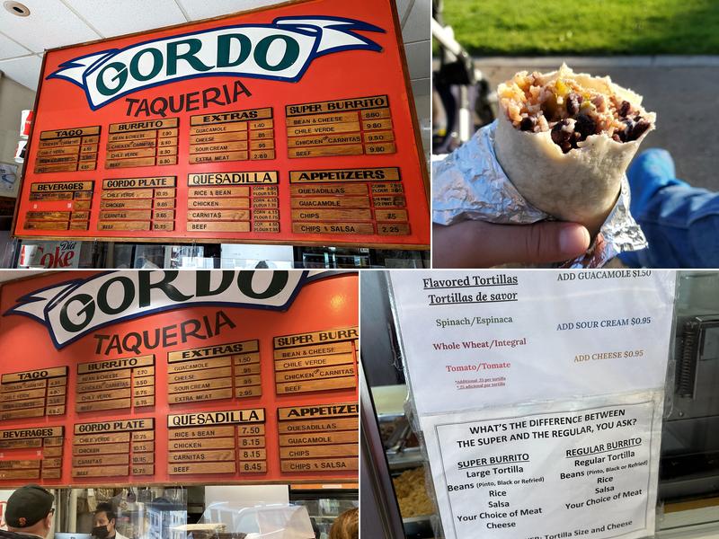 Gordo Taqueria Menu