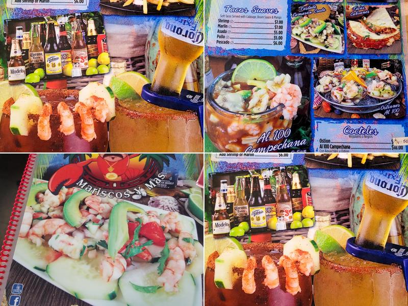 Al Cien Mariscos Mariscos Y Mas Menu