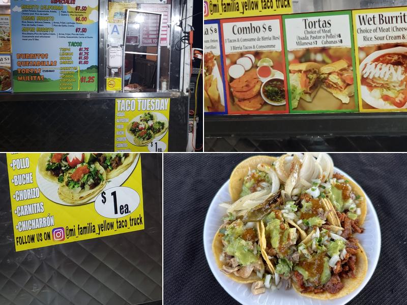White Taco Truck Menu
