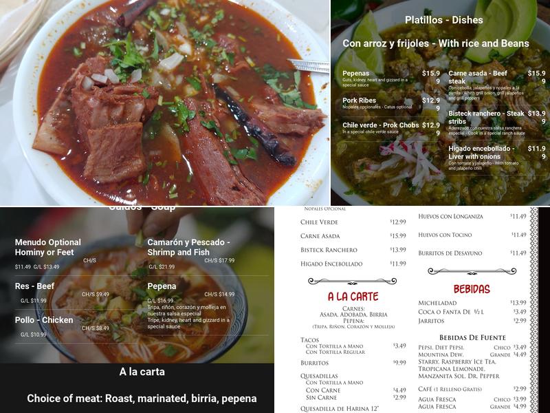 Birrieria El Taco Solito Menu