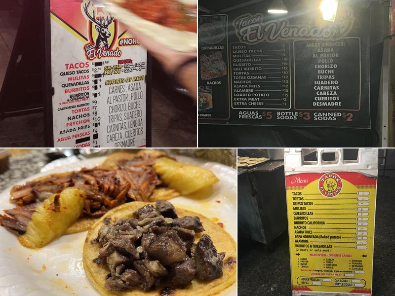 Tacos El Venado Menu