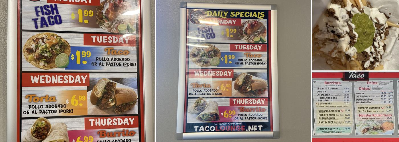 Taco Lounge Menu