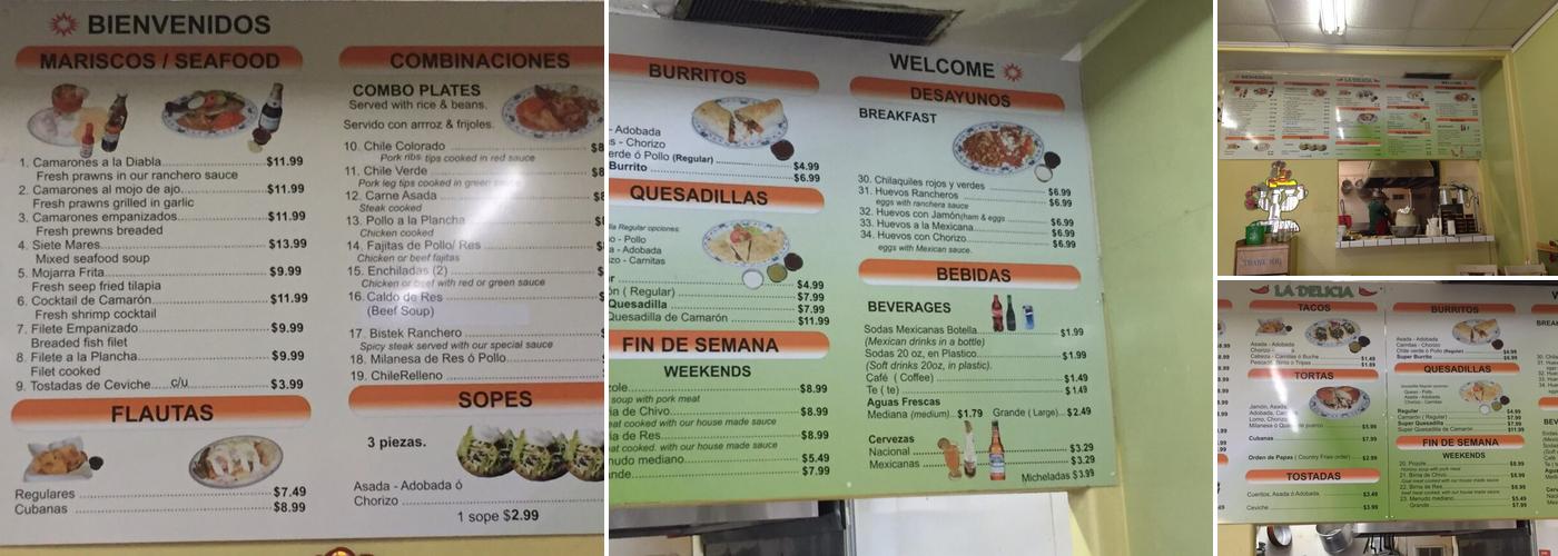 Arteaga’s Mercado y Carniceria Menu