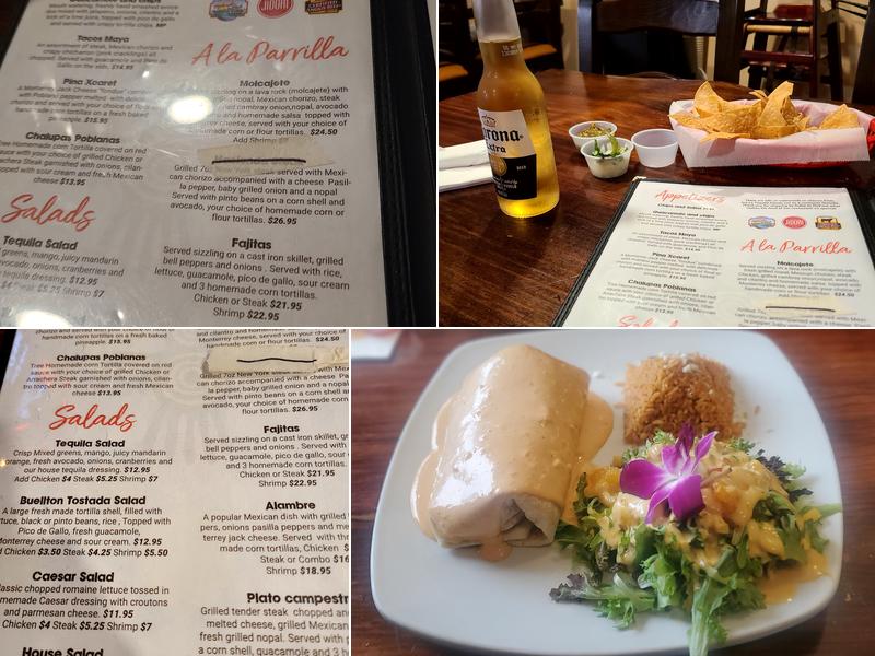 La Tequila Menu