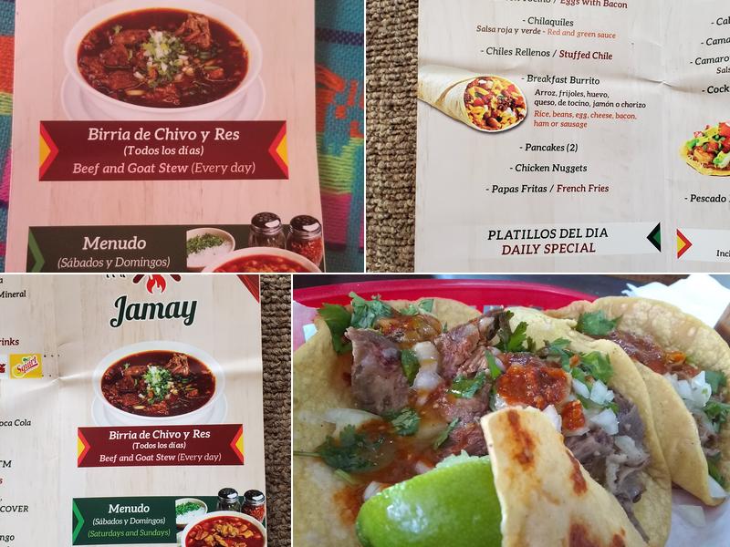 Taqueria Y Birrieria Jamay INC Menu